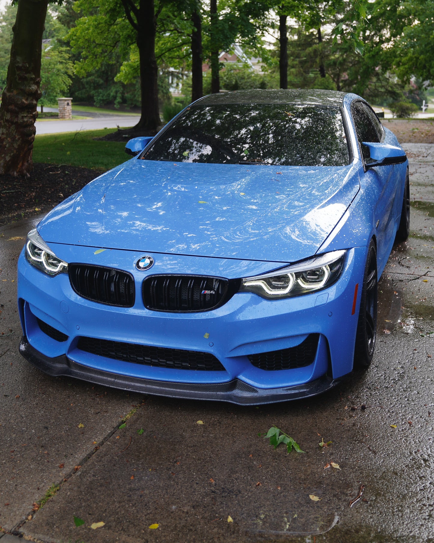 V Style Carbon Fiber Front Lip F80/F82/F83 - BMW F80 F82 F83 M3 M4