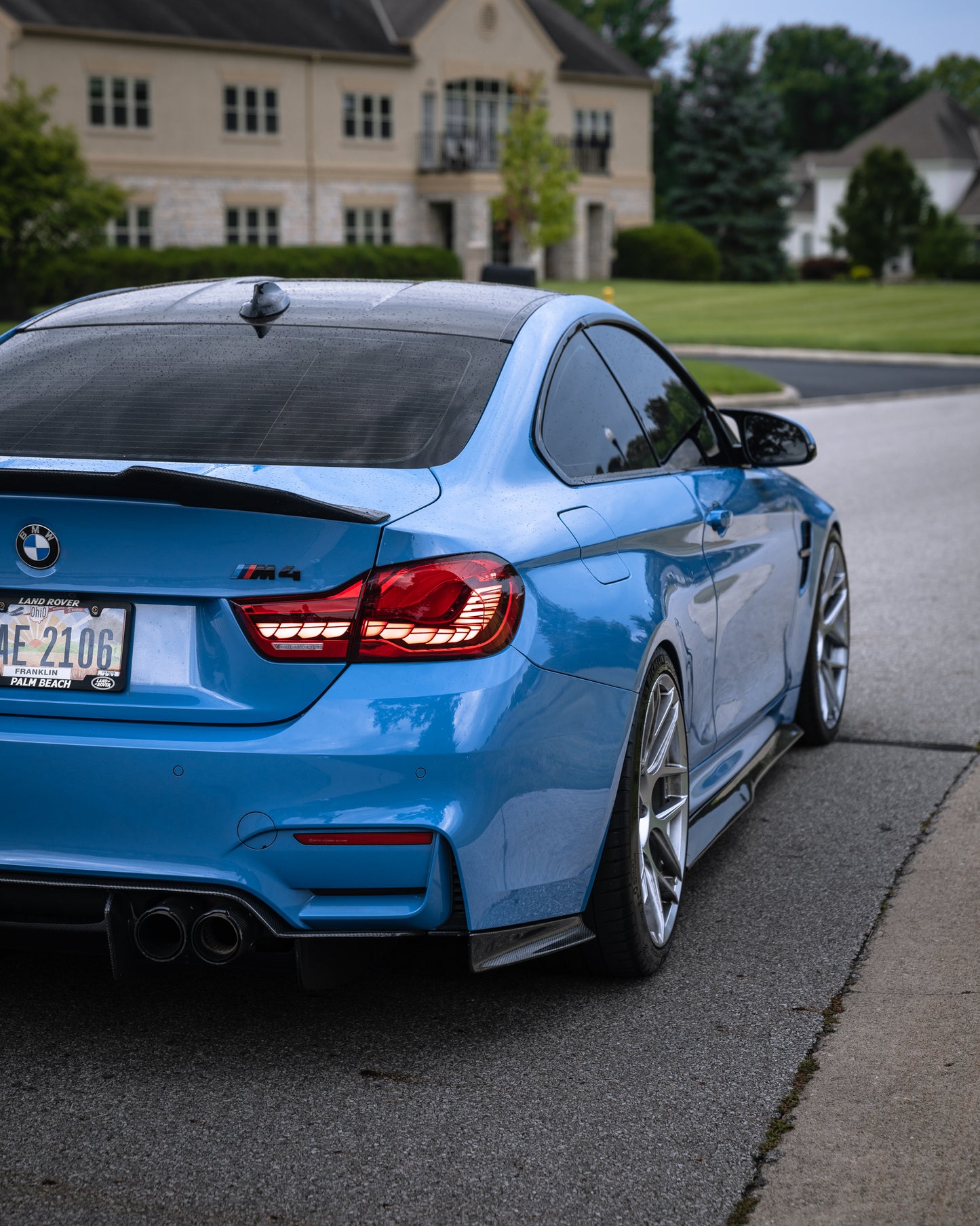 Psm Style Carbon Fiber Rear Diffuser With Splitters - BMW M3 F80 & M4 F82 / F83