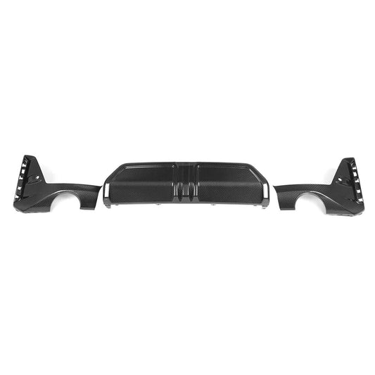 Mp Style 3-Piece Carbon Fiber Rear Diffuser- BMW 330i LCI