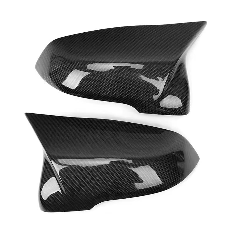 M Style Carbon Fiber Mirror Cover Replacements - MK5 Toyota Supra A90