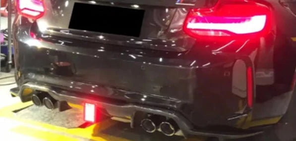 Carbon Fiber Rear Diffuser With Brake Light - BMW F87 M2C