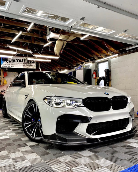 3D Style Carbon Fiber Front Bumper Lip - BMW F90 M5 pre LCI