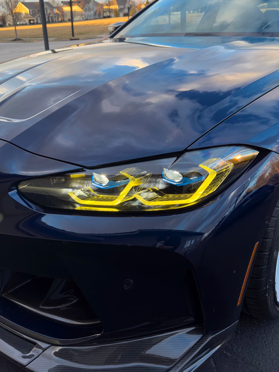 CSL Yellow Headlight DRL Modules - BMW G80 M3 & G82 / G83 M4