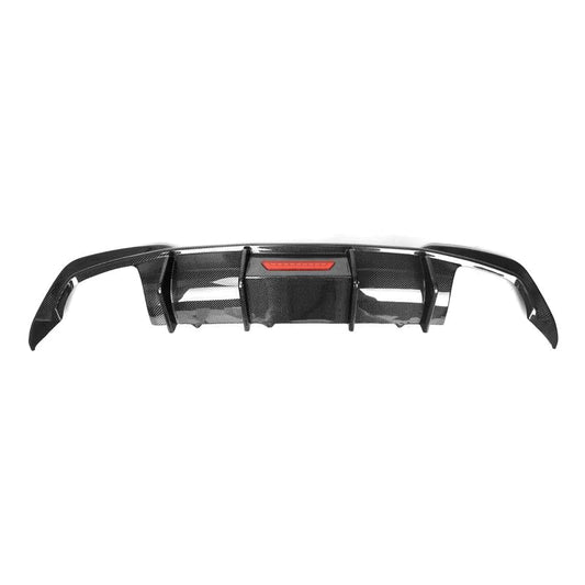 Tk Style Carbon Fiber Rear Diffuser With Brake Light - BMW G20 3 series 320i 330i M Sport