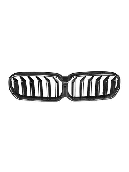 Slanted Slat Carbon Fiber Front Grilles - BMW G30 5-Series LCI