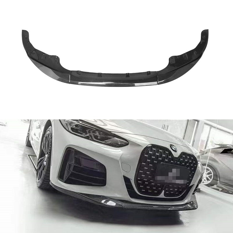 MP Style 3 Piece Carbon Fiber Front Lip - BMW G22 G23 4 Series 2 doors