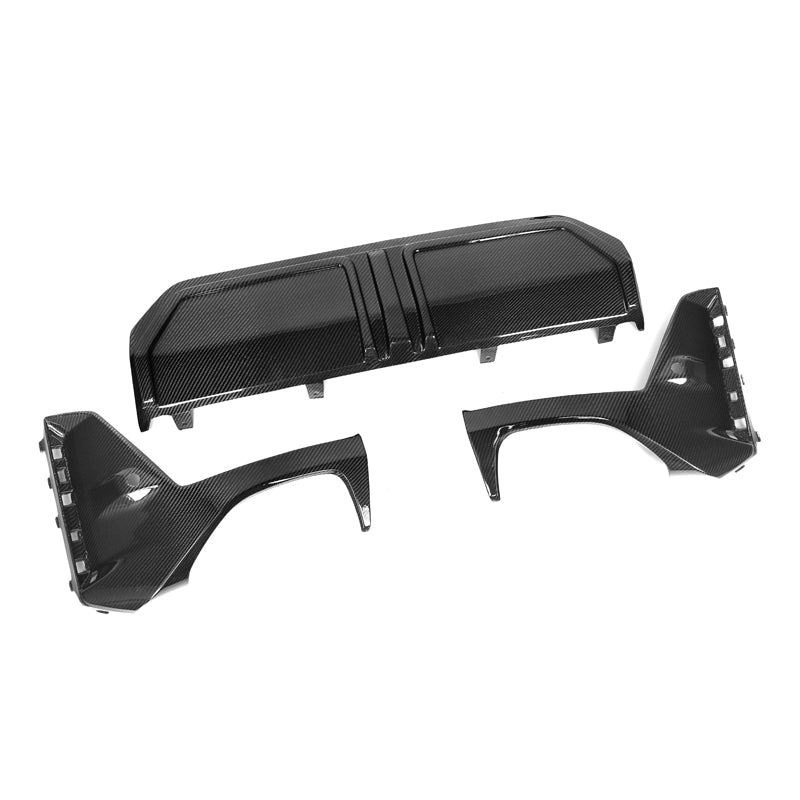 Mp Style 3-Piece Carbon Fiber Rear Diffuser- BMW M340i LCI