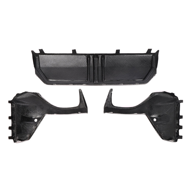 Mp Style 3-Piece Carbon Fiber Rear Diffuser- BMW M340i LCI